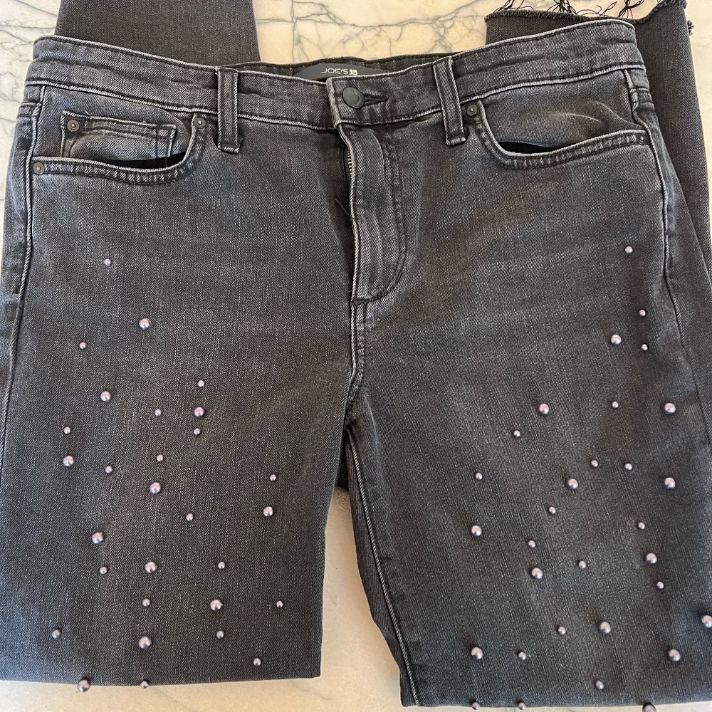 JOE'S JEAN The smith High Rise Straight Ankle Lilith pearl Raw